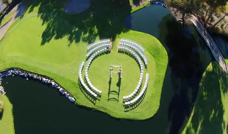 Meadowlark ceremony site aerial