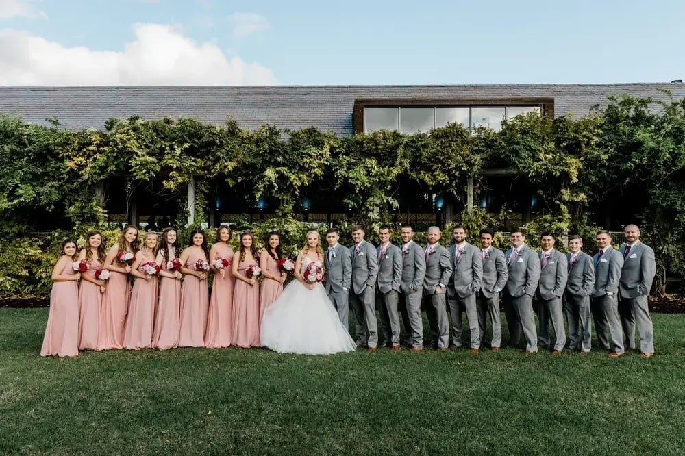 Courses at Forest Park wedding party