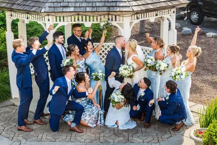 Ruffled Feathers wedding party