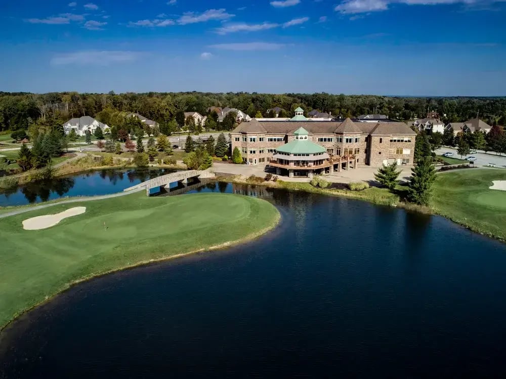 Signature of Solon Back of Clubhouse Aerial