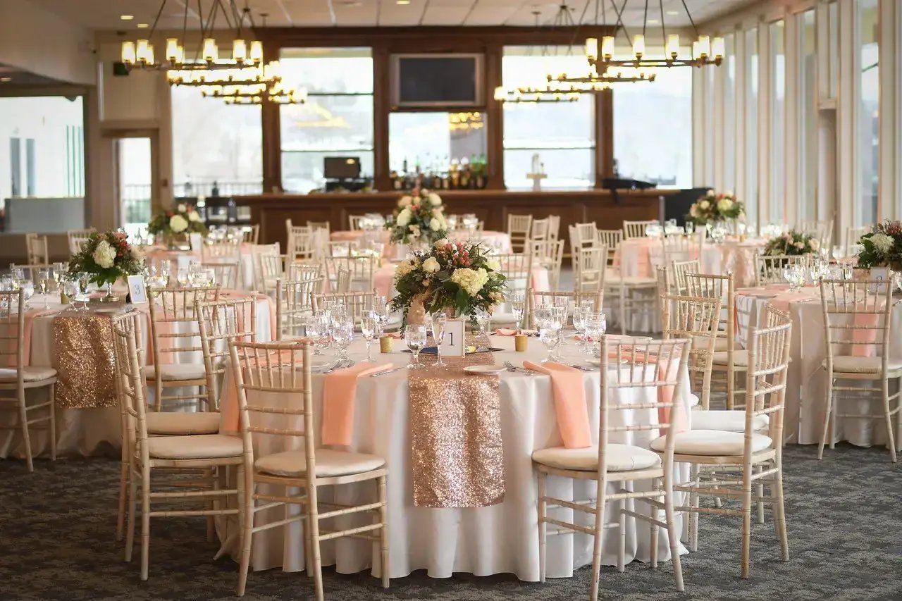 Hunt Valley event room decorated