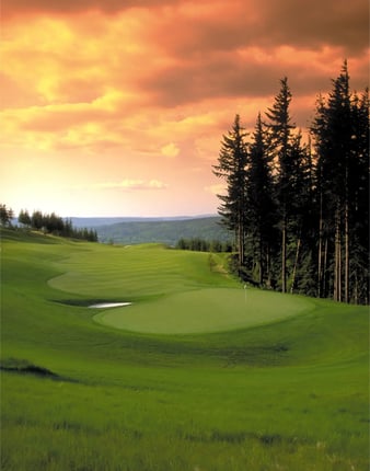Snoqualmie Ridge Hole 7 Sunset
