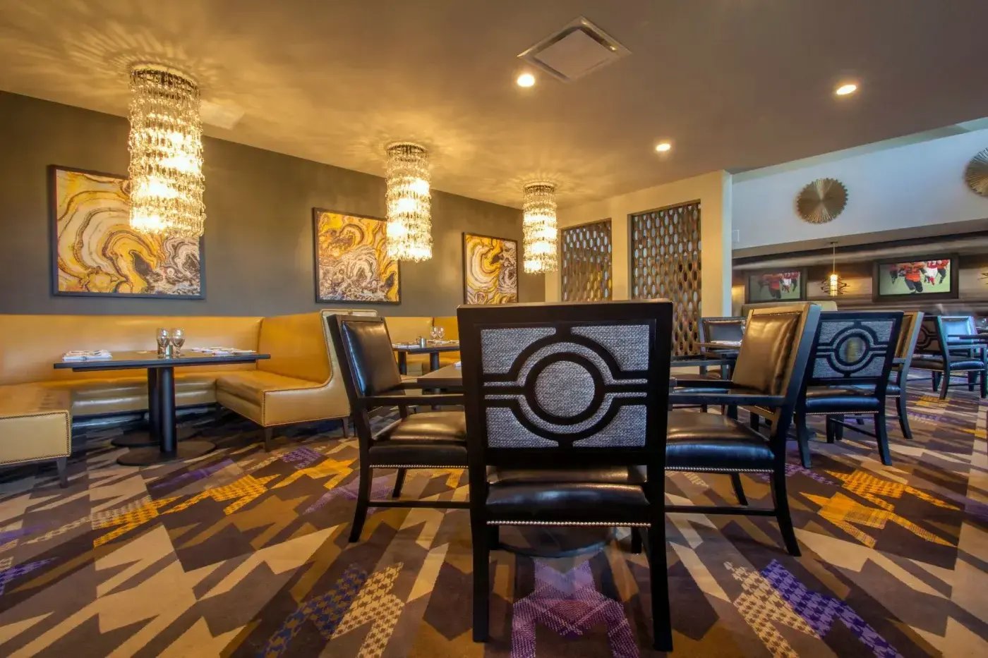 Tartan Fields dining room