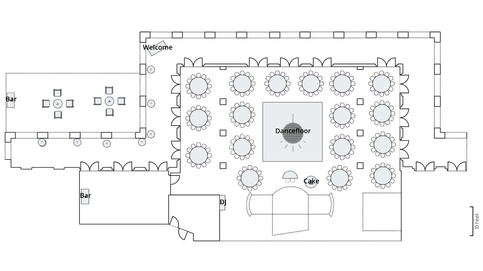 Ruby Hill Main Dining Room Layout