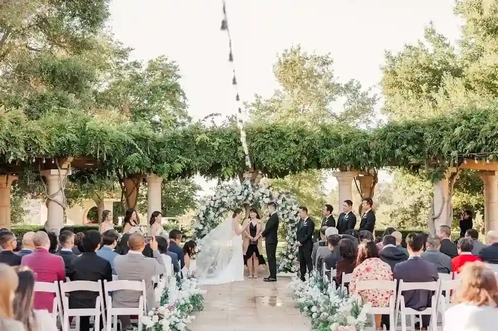 Ruby Hill Wedding Ceremony Outside