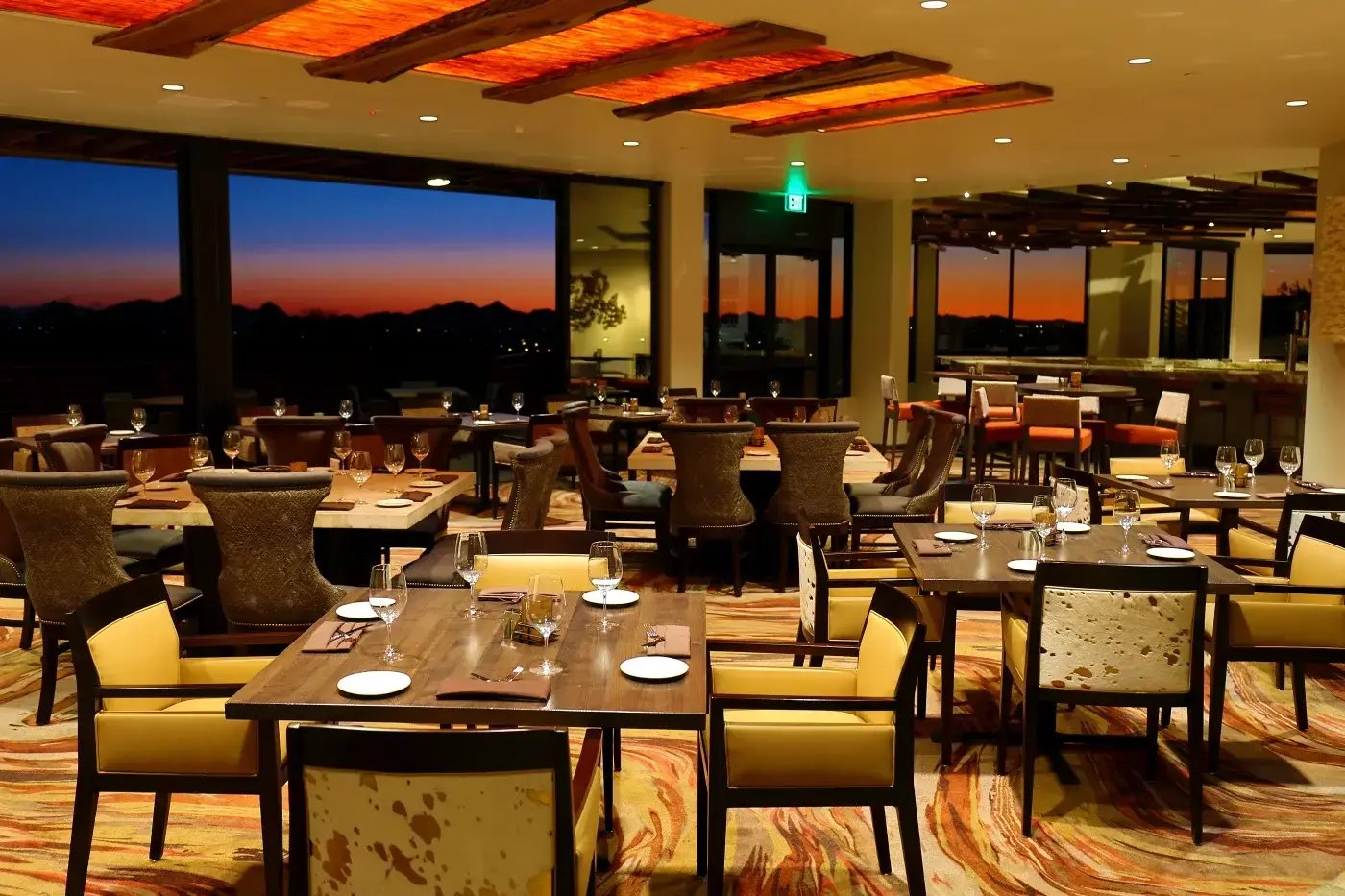 Ancala Dining Room with Sunset View