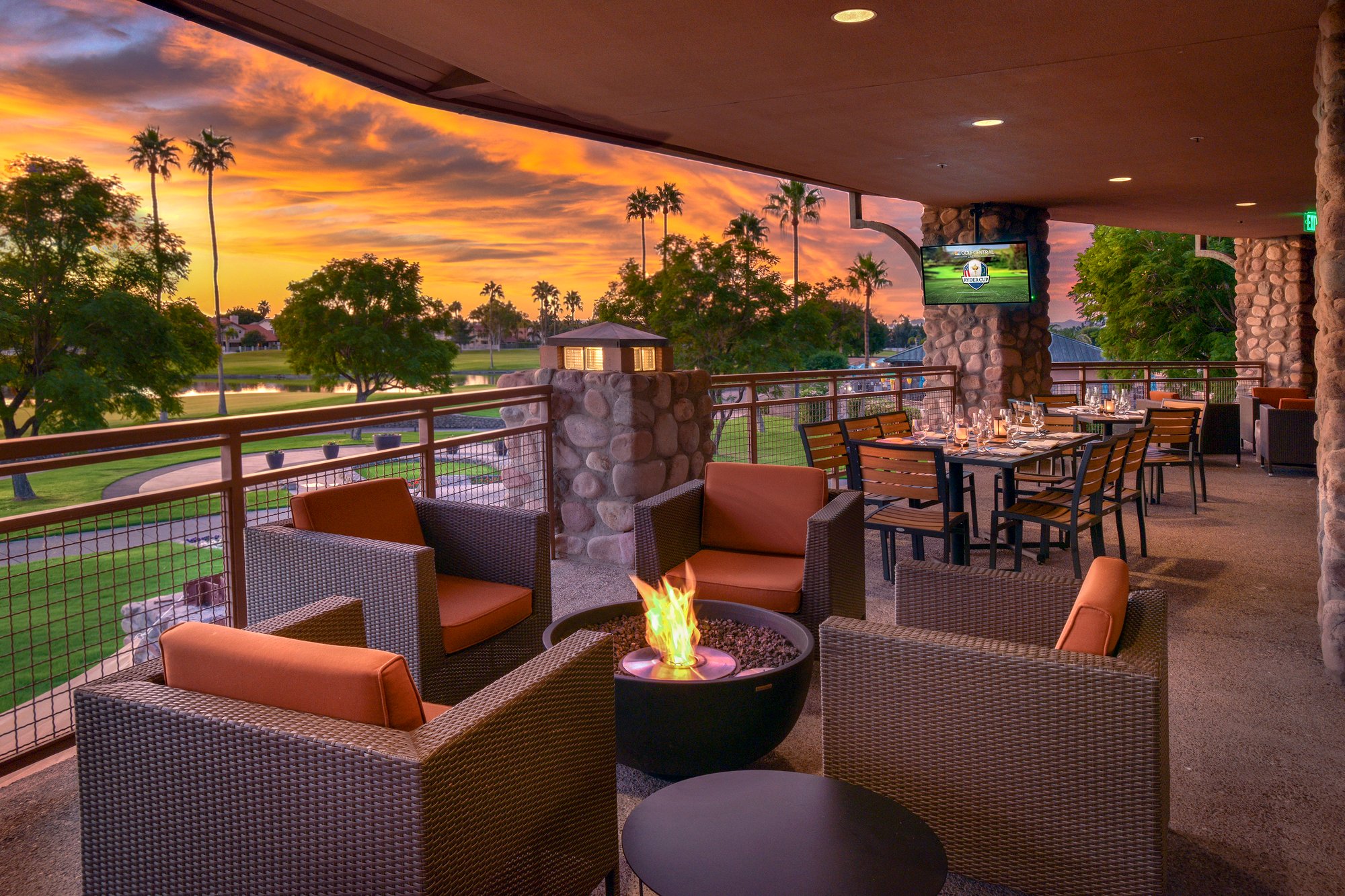 TCAA Patio at sunset 2