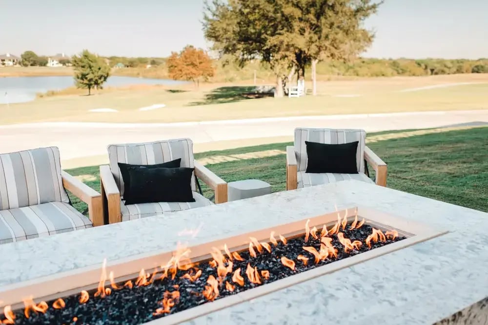 Gentle Creek Fireplace Outside