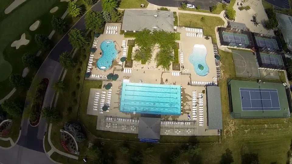 Four Bridges Pool Area Aerial