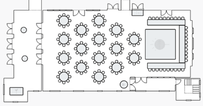 Manor Floorplan - Ballroom Reception