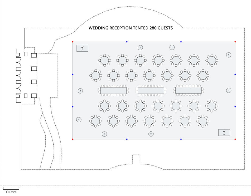 Manor Floorplan - Tented Reception