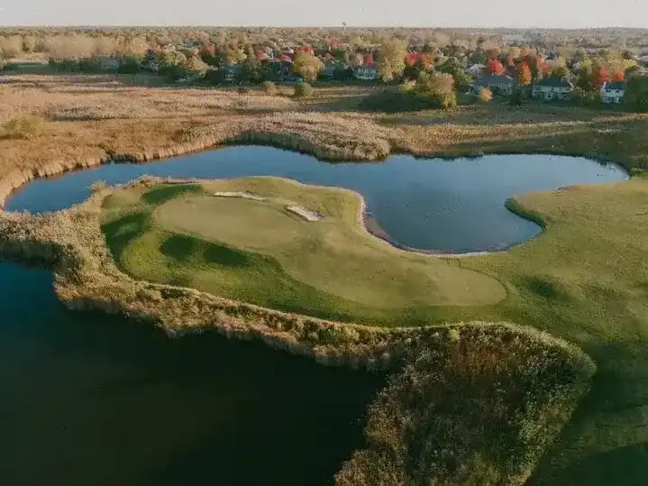 Eagle Brook course aerial 0006