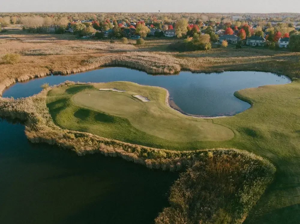 Eagle Brook course aerial