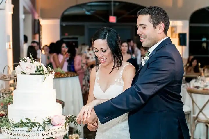 Los Robles Wedding Cake Cutting