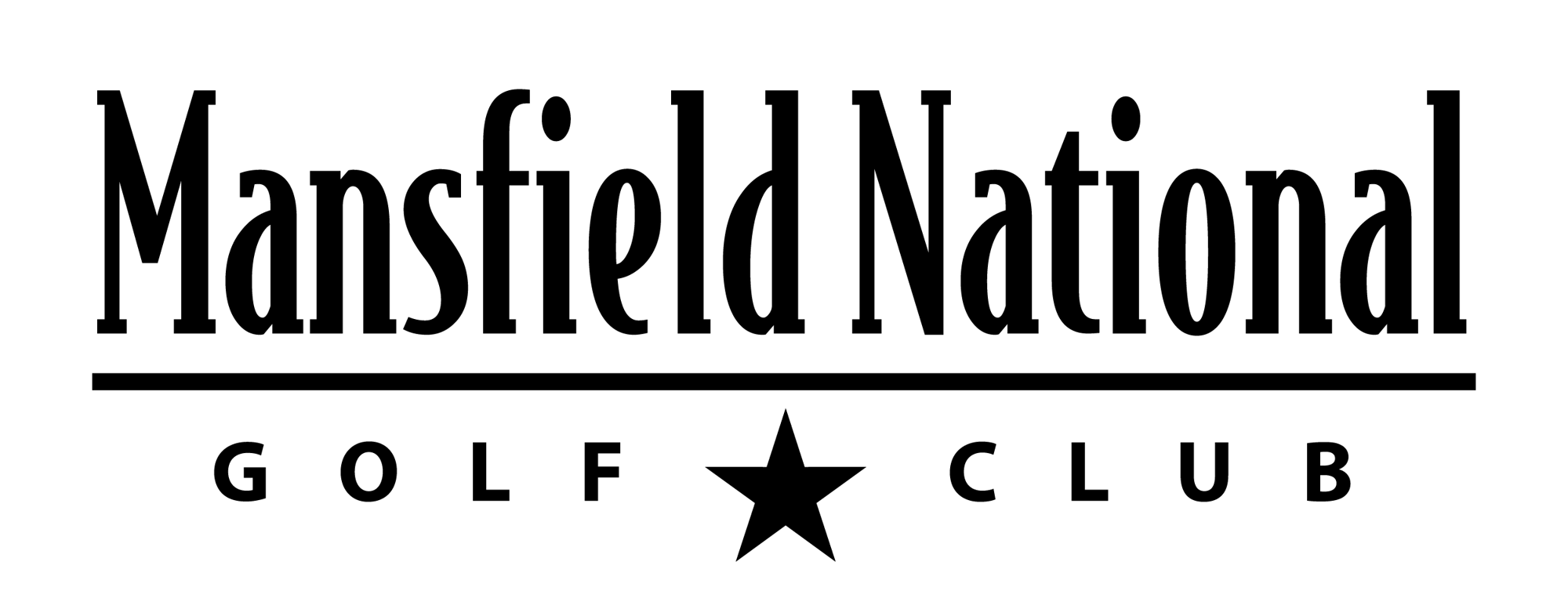 Mansfield National Black Transparent Logo